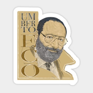 Portrait of Umberto Eco Sticker